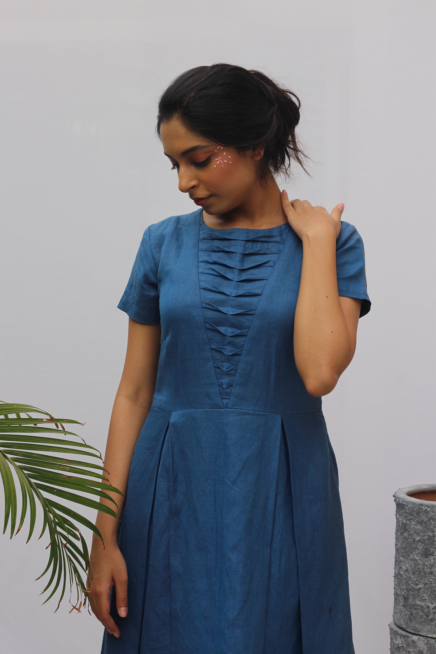 Cerulean Blue Summer Dress – Pooja Koshti Clothing