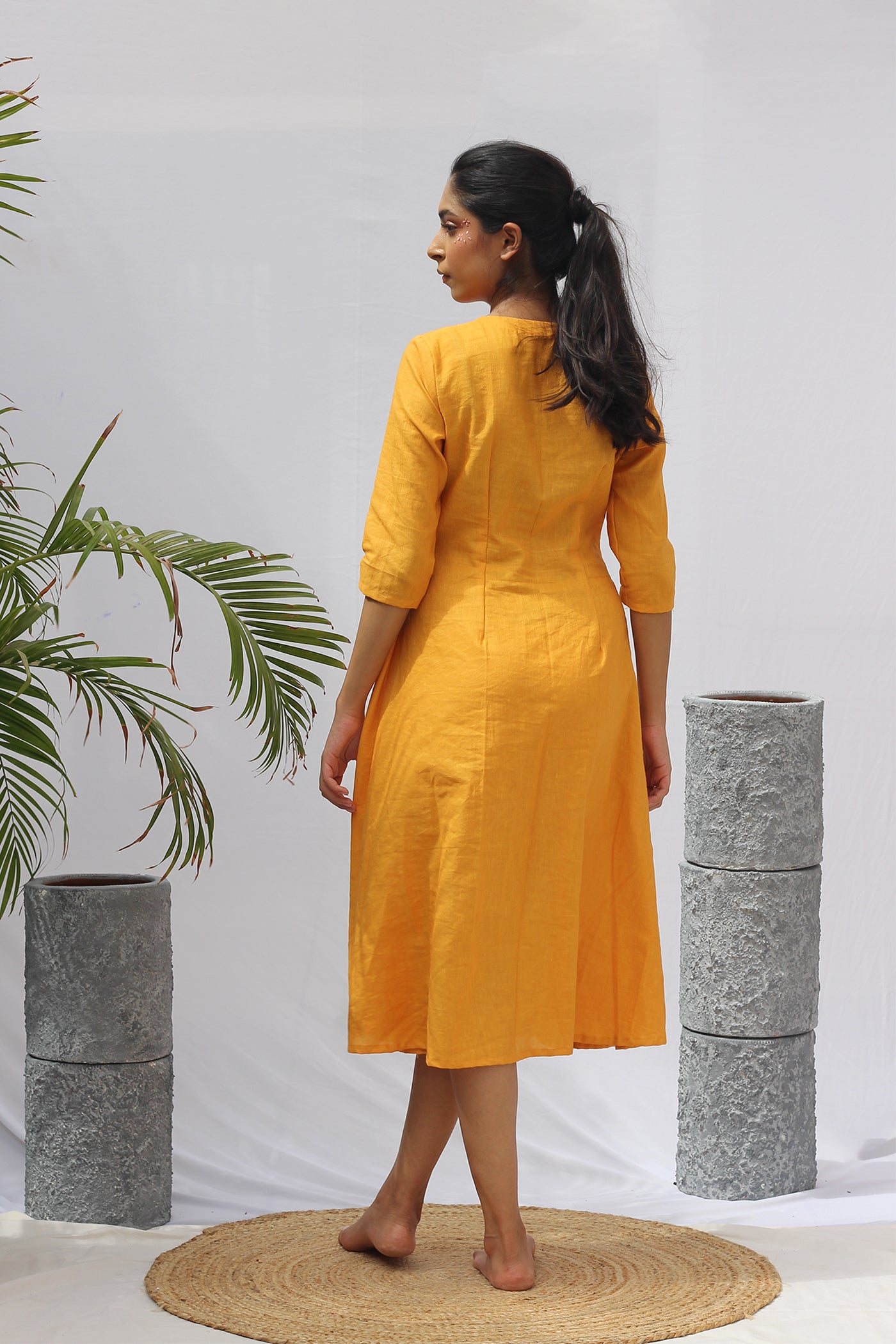 Mustard Summer Dress